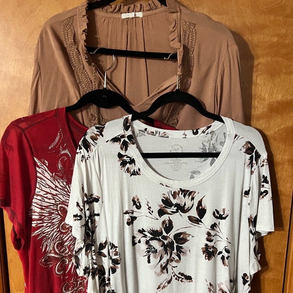 3 Maurice’s Tops Size 1X and 2X